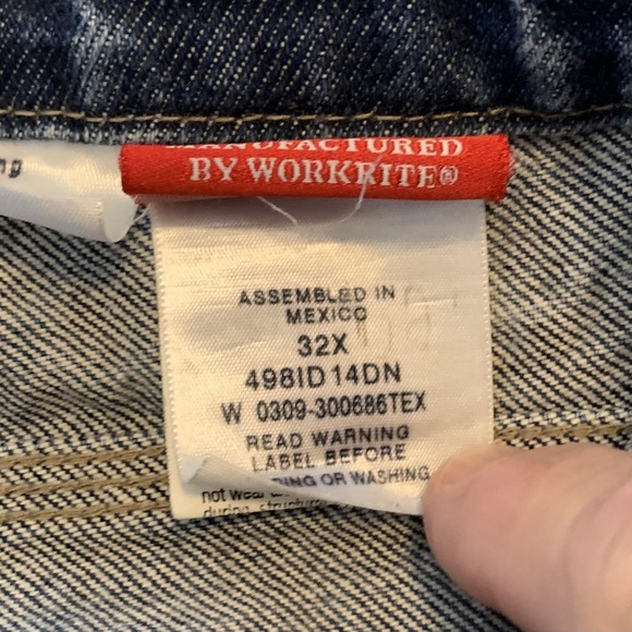 Dickies FR Jeans Mens 31x30 Blue Indura Westex HRC 2 Flame Resistant Carpenter - Picture 3 of 16